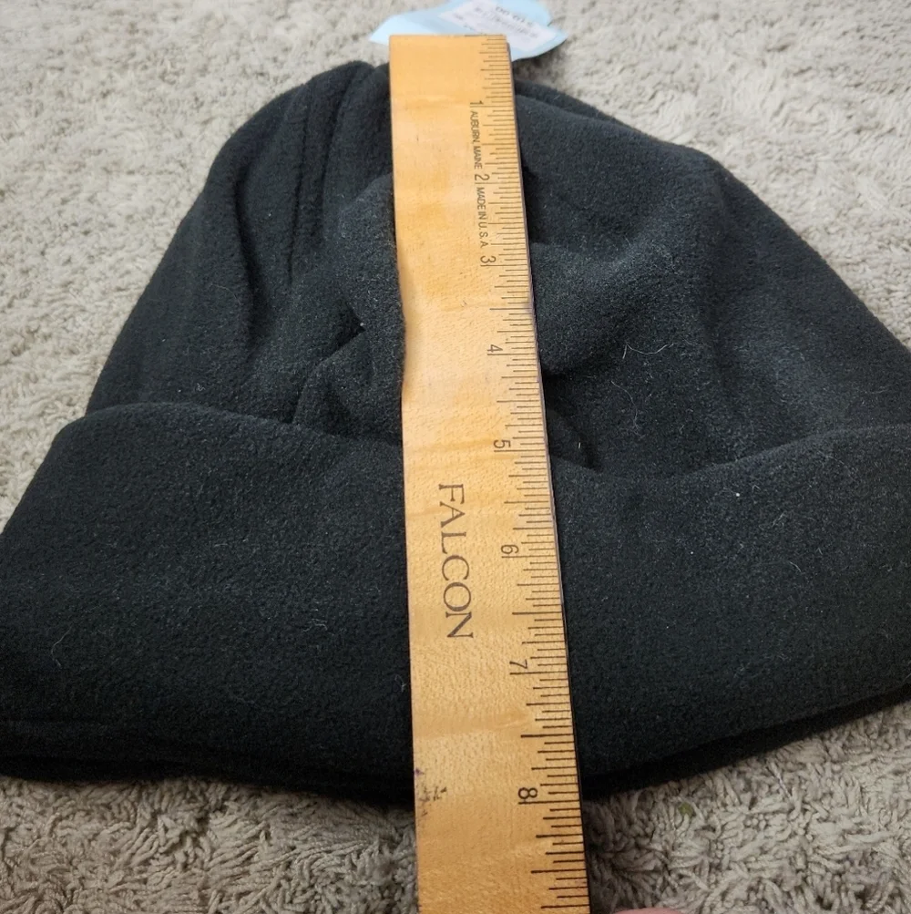 Boys' Fleece Cuffed Beanie Hat - Cat & Jack Black - OSFM